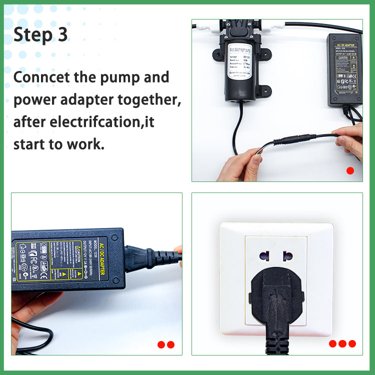 Outdoor Misting Cooling System Kit with Pump (15 meters)