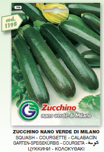 Zucchino (Nano Verde di Milano) - Galassi Sementi Seeds