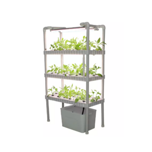 Smart 3 Layer Hydroponics System With Light