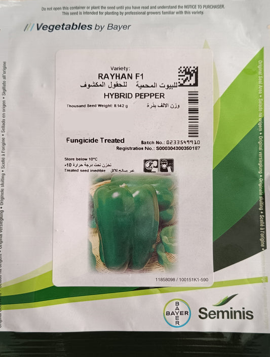 Hybrid Pepper Rayhan F1 - Seminis Bayer (10 seeds)