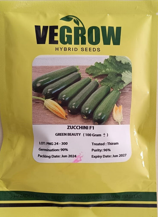 Green Beauty Zucchini F1 - VeGrow (5 seeds)